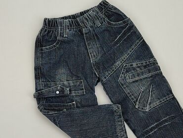 ocieplane jeansy dla dzieci: Denim pants, 12-18 months, condition - Very good