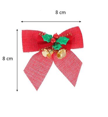 красный галстук: Новогодний декоративный бант 🎄✨ Красивое украшение для дома, офиса или