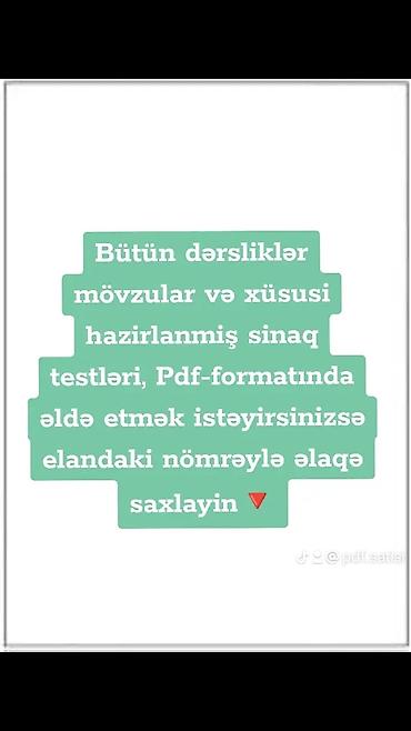 informatika test toplusu 2025: Bütün dərsliklər, mövzular və kitabların PDF formatında 2 Azn — 2
