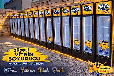 Şüşəli vitrin soyuducu – marketlər üçün ideal seçim. Xüsusiyyətlər: -