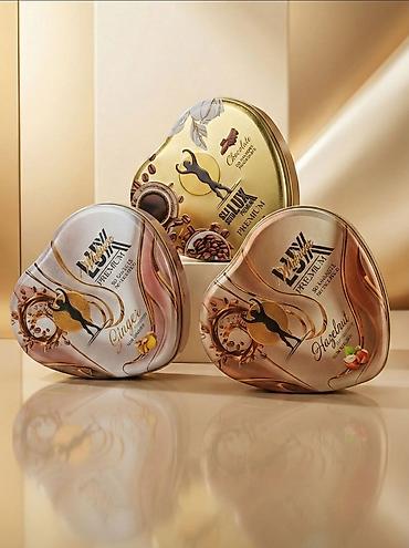 hyaluron tursusu aptek: SƏL LUX PREMIUM drajelər – zərif ürək formalı metal qutuda premium dad — 1