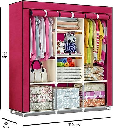 Qatlana bilən parça dolab – 130 x 45 x 175 sm - Ölçülər: en 130 sm