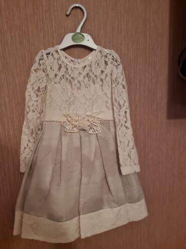 shifonovye platya: Детское платье цвет - Бежевый