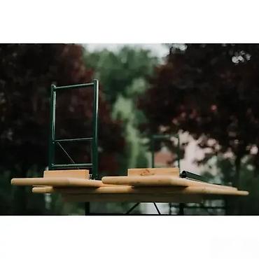 platneni ormar: PIVSKI SET STO I 2 KLUPE NOV BASTENSKI SET DRVO-METAL AKCIJA | Cene — 4