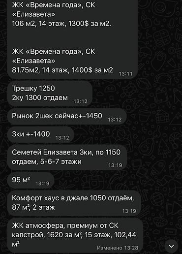 кв мадина: 2 комнаты, 83 м², 10 этаж, ПСО (под самоотделку) — 1