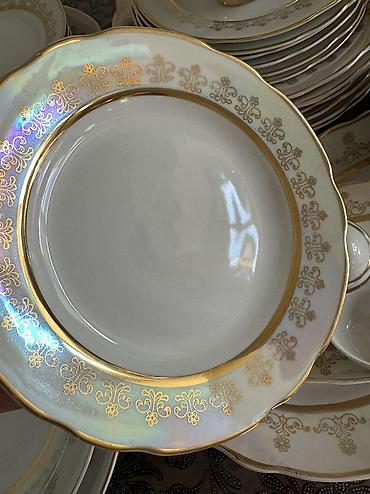 Наборы посуды: Богато и изысканно! Перламутр с позолотой! 😍 Новый столовый сервиз на — 7