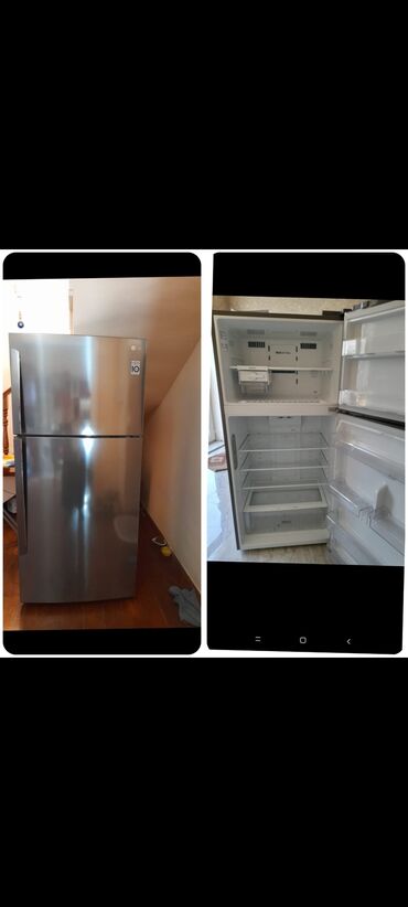 soyuducu lg: Б/у Холодильник LG, No frost, Двухкамерный, цвет - Серый