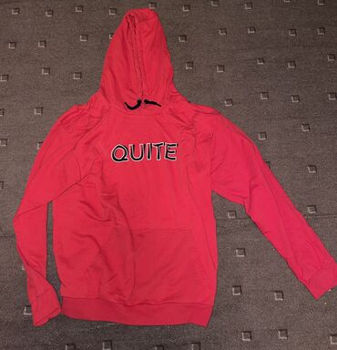 division duks: Sweatshirt, L (EU 52), Lc Waikiki, color - Red, With a hood