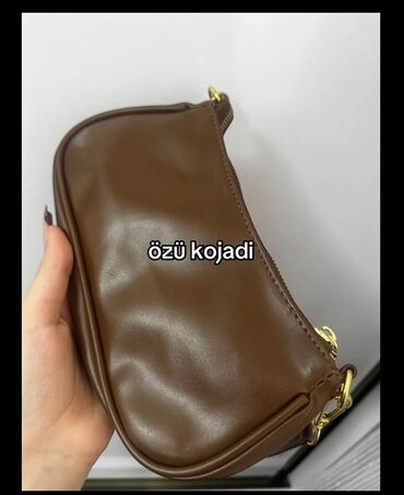 Çantalar: Qadın çantaları – 4 model 1) Qəhvəyi monoqramlı mini çiyin çantası - — 2