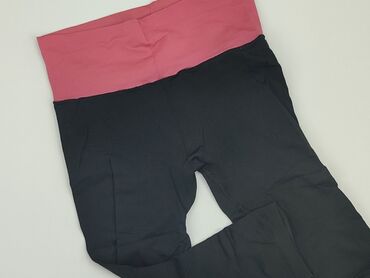 legginsy damskie czarne nieprześwitujące: Spodnie 3/4 Damskie, S, stan - Dobry