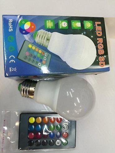 rumenko sastav: Led sijalica u boji RGB. Led sijalica RGB (u boji) klasicno grlo E 27 — 2