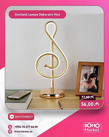 настольная лампа: 🔥 Stolüstü Lampa Suvenir Hədiyyəlik Dekorativ Not ✅ Marka: No Brand ✅ — 1