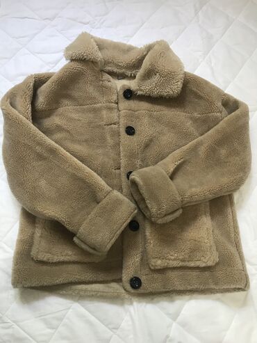 тедди куртка с капюшоном: Шуба, Короткая модель, M (EU 38)