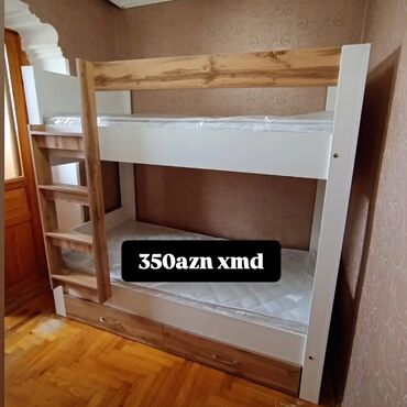 Çarpayılar: Oğlan və qız üçün, Çarpayı, Matras ilə, Siyirməli, Laminat