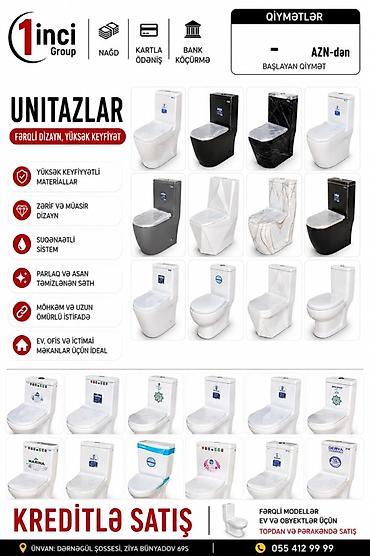 unitaz satışı: Unitazlar – fərqli dizayn, yüksək keyfiyyət - Yüksək keyfiyyətli — 1