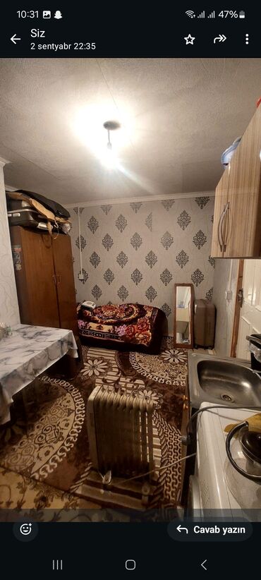 аренда квартир на долгий срок: Kirayə üçün kiçik, səliqəli 1 otaqlı studiya tipli məkan