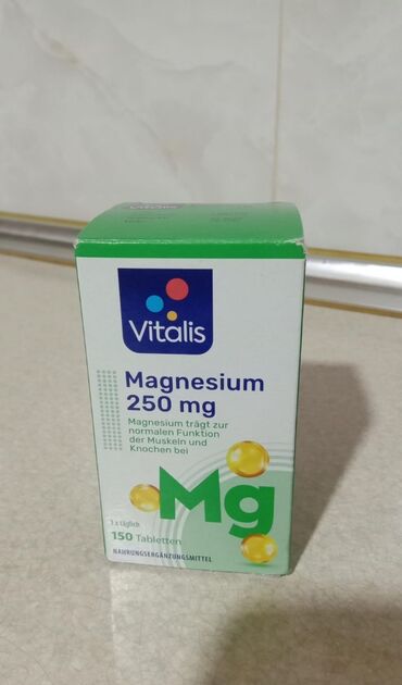 kökəldici vitaminlər: ĞMagnesium Almanyadan gətirilib 250 mg 25 azn