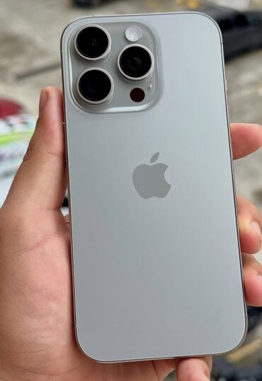 iphone xr купить в рассрочку: IPhone 16 Pro, Колдонулган, 256 ГБ, Natural Titanium, 95 %