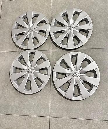 prius disk kalpagi: Toyota üçün disk və kalpak dəsti - 4 ədəd polad disk: qara rəng, 5 — 1