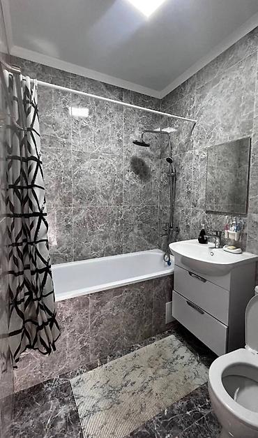 молодежный квартал: 1 комната, 48 м², Ала-Арча ТРЦ 6 этаж, Евроремонт — 9