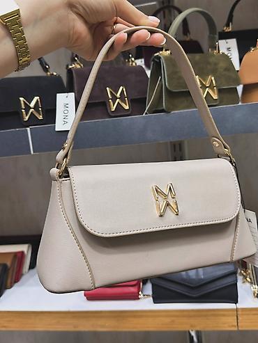 bordo crvena: Elegantna damska torba MONA – model sa kratkom ručkom - Kompaktna — 2