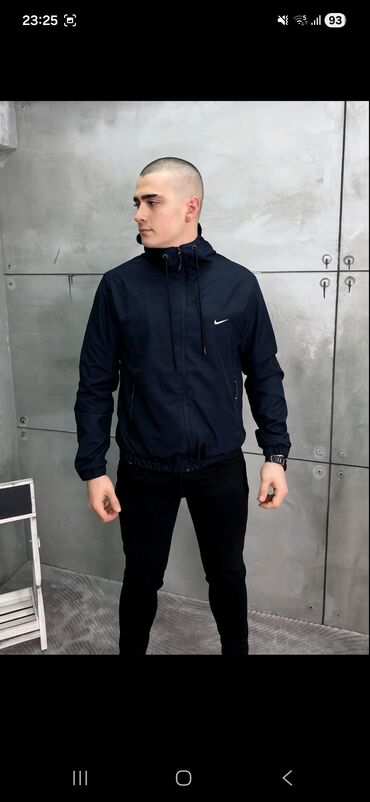 Jakne za prelazni period: Muška lagana jakna sa kapuljačom - Sportski kroj, zatvaranje na — 10