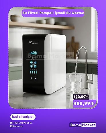 qantel su: Wortex Pompalı İçməli Su Filtri - Mətbəx üçün kompak tərtibatlı — 1