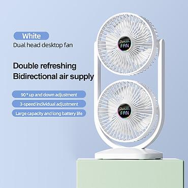 vintilyatır: Masaüstü 2 Başlı Sərinkeş Double Coolness Dual Fan . ❄️ Sərinlik artıq — 3