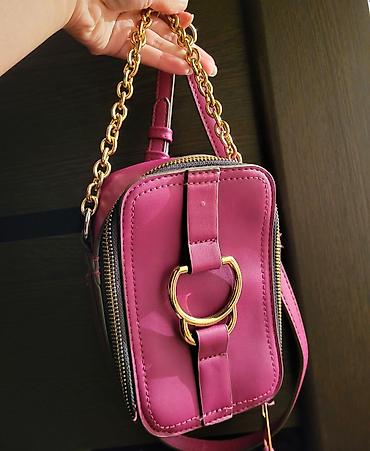 Классические сумки: 💖СУМКА Bershka пастельно- розовая ❤️СУМКА Accessorize Magenta Solid — 5
