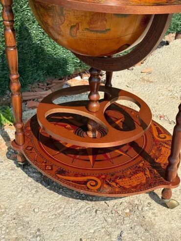 RS - Antique Drinks Carts: Stilski globus bar / kolica za piće - ODLIČNO STANJE U odličnom — 10