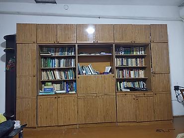 study table: Стенка-шкаф, Тип стенки-шкафа: Модульная, Для зала, Б/у, Особенности: Для хранения посуды — 2