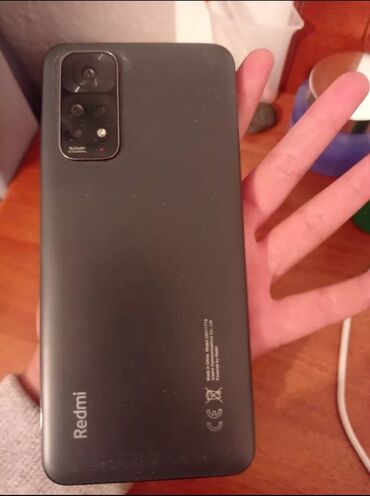 телефон нот 11: Xiaomi, Redmi Note 11, Б/у, 128 ГБ, цвет - Черный, 2 SIM