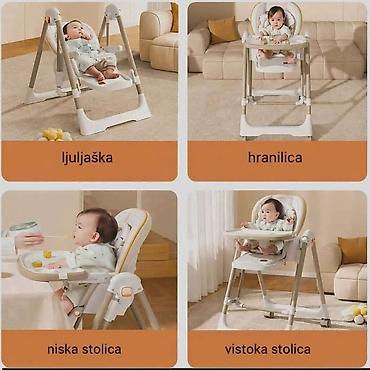 zara devojčice: Multifunkcionalna bebi stolica 4 u 1 – hranilica, niska stolica — 2