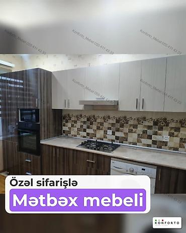 Mebel: Sifarişlə mətbəx dəsti, Özü çəkən petlələr, MDF — 1
