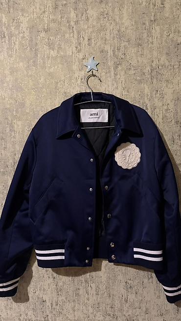 klassik geyim: Ami Paris (Alexandre Mattiussi) varsity üslublu gödəkçə - Rəng: tünd — 1