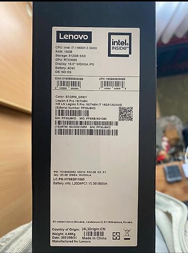 surface studio: Ноутбук для тяжелых задач(игр, дизайна и графики) Lenovo Legion 5 Pro — 4