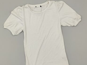 białe bluzki ze złotym nadrukiem: T-shirt, stan - Dobry