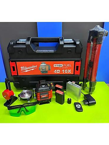 Измерительные приборы: №: 10422 Məhsulun adı: Lazer nivelir Milwaukee 4D 360D 0007654 Brend — 4