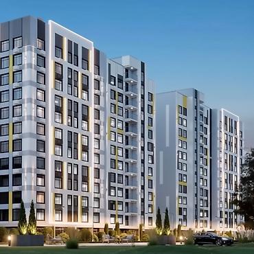 кочмон сити: 2 комнаты, 78 м², Кок-Жар ж/м Элитка, 11 этаж, ПСО (под самоотделку) — 5
