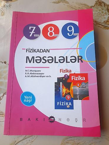 Fizika: Təzə yeni kitabdır. istifadə olunmayıb. yazısı da yoxdur. bir dənə — 1