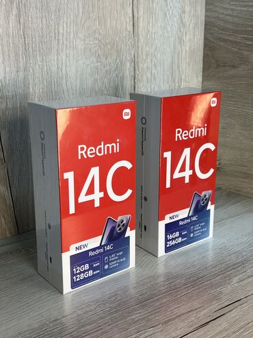 рассрочка телефон: Xiaomi, Redmi 14C, Жаңы, 256 ГБ, түсү - Кара, 1 SIM, 2 SIM, eSIM