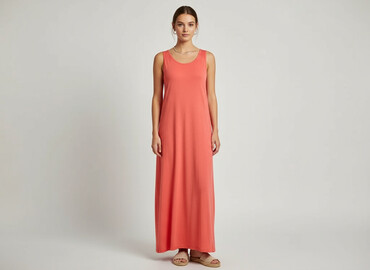 czerwone sukienki maxi: Women`s dress, size L