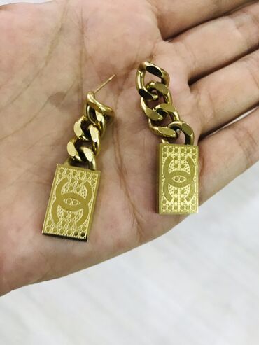 бижутерия цепочка под золото: Серьги(Бижутерия)Дубай Сталь,золото,не чернеют100%вечные! Покупала в