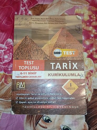 Testlər: Məhsul: “Tarix – Kurikulumla, Test Toplusu (I hissə)” Nəşriyyat: RM — 1