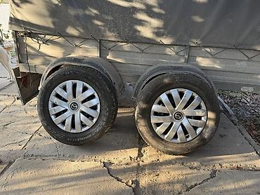 Комплект колёс для прицепа/легкового авто. Состав: - 3 колеса в сборе