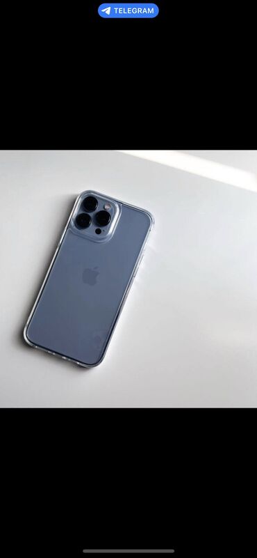 Apple iPhone: IPhone 13 Pro, Б/у, 256 ГБ, Синий, Зарядное устройство, Чехол, 93 %