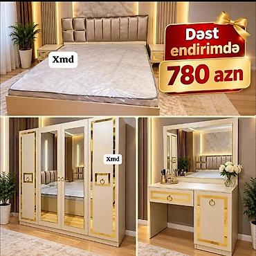 Yataq otağı mebel dəsti Tərkibi: - Yumşaq başlıqlı ikinəfərlik