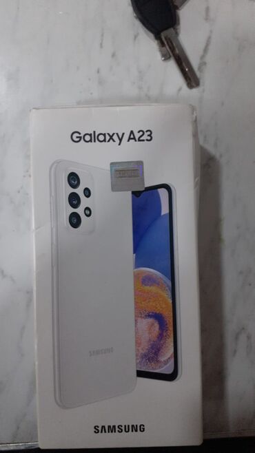 samsung gt i9003: Samsung Galaxy A23, 128 GB, rəng - Bej, Sensor, Barmaq izi, İki sim kartlı