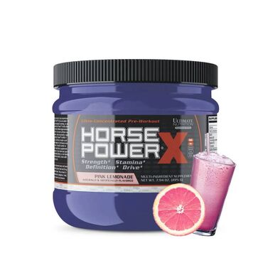 предтреник: Предтренировочный комплекс Horse Power 225g Ultimate, Розовый лимонад
