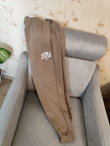 qaqa stili şalvar: Спортивные Мужские брюки, Puma, XL (EU 42), цвет - Бежевый
